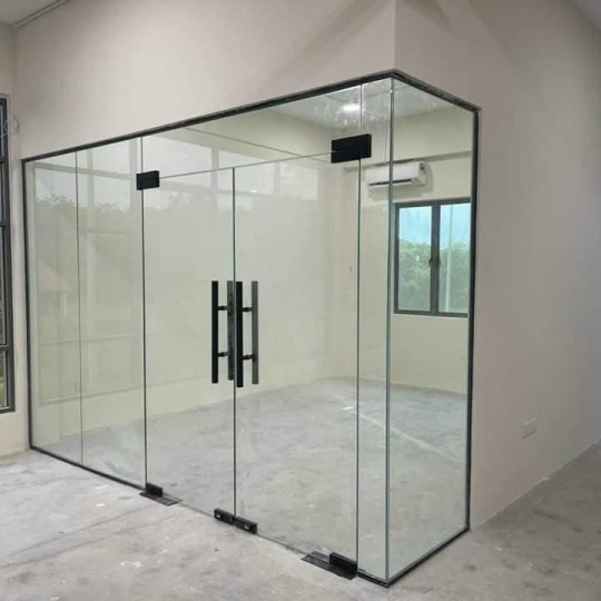 MẪU CỬA BẢN LỀ ÂM SÀN 2 CÁNH ĐẸP